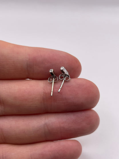 9ct white gold diamond earrings