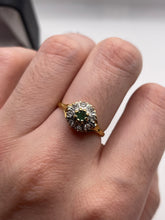 Load image into Gallery viewer, 18ct gold emerald and diamond ring
