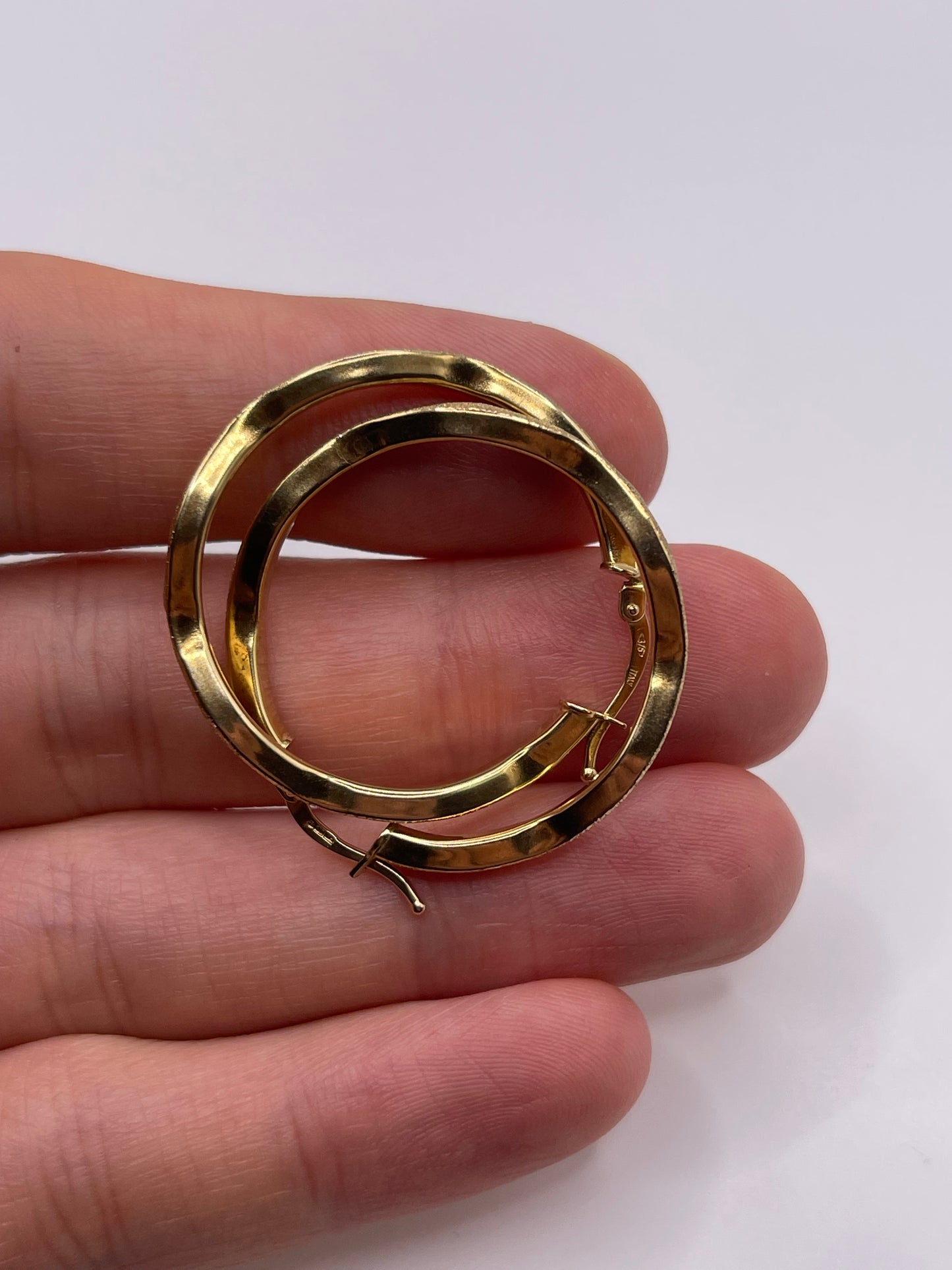 9ct gold Creole earrings