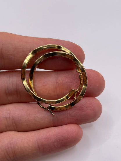 9ct gold Creole earrings