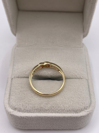 9ct gold pink sapphire ring