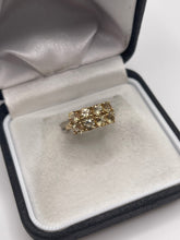 Load image into Gallery viewer, 9ct gold quartz cluster ring
