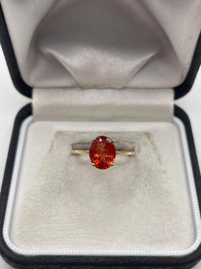 9ct gold quartz ring