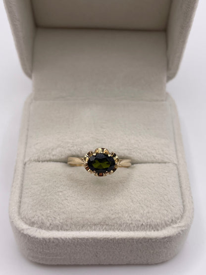 9ct gold tourmaline ring