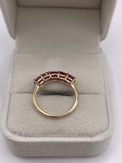 9ct gold ruby ring