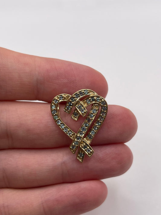 9ct gold alexandrite heart pendant
