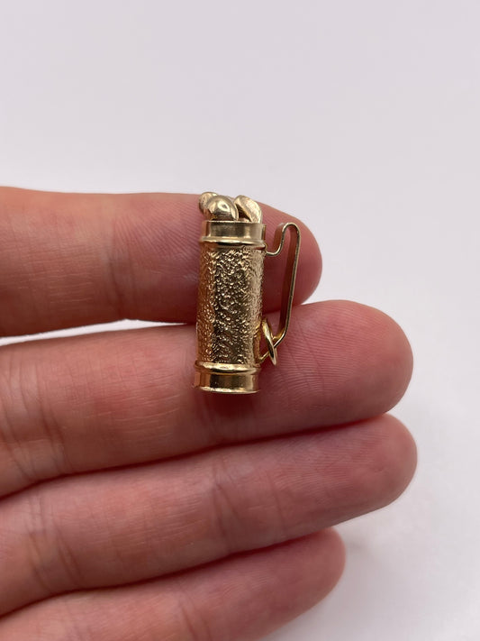 9ct gold golf club charm