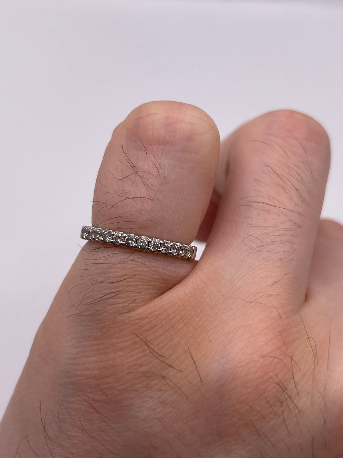 9ct white gold diamond ring
