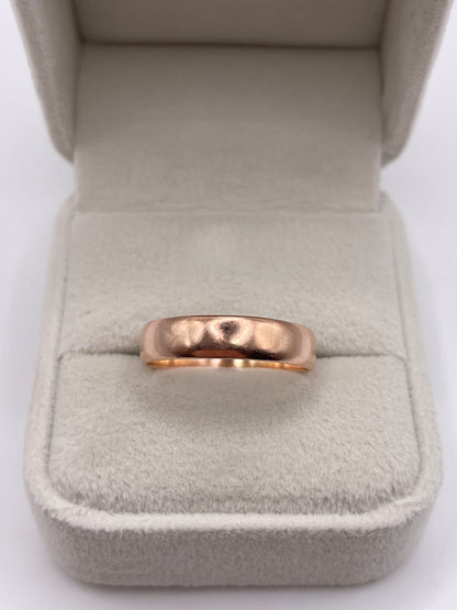 9ct rose gold band