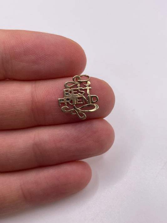 9ct gold best friend charm