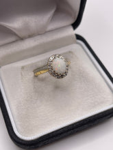 Load image into Gallery viewer, 18ct gold opal and diamond ring
