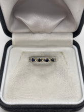 Load image into Gallery viewer, 9ct gold sapphire and diamond ring
