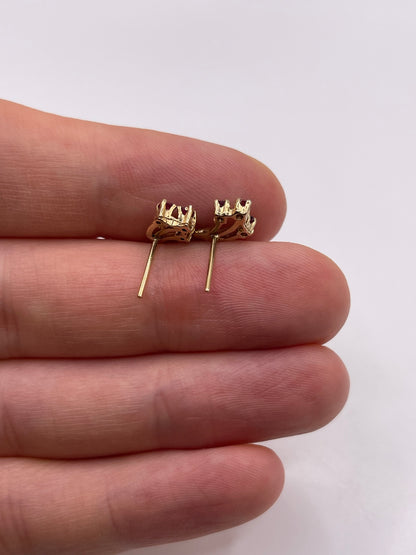 9ct gold ruby earrings