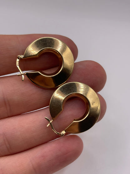 9ct gold Creole earrings