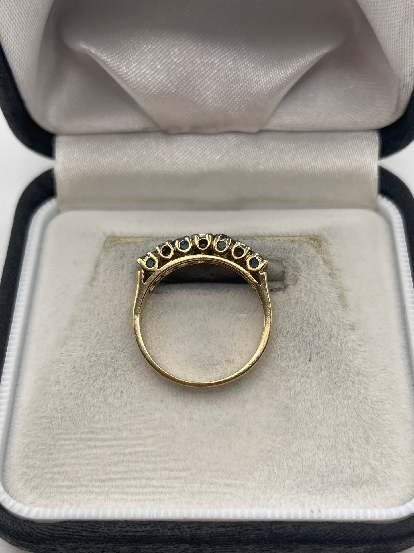9ct gold topaz and diamond ring