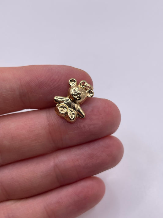 9ct gold bear charm