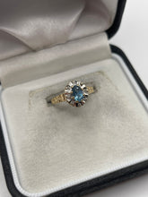 Load image into Gallery viewer, 9ct gold topaz and diamond ring
