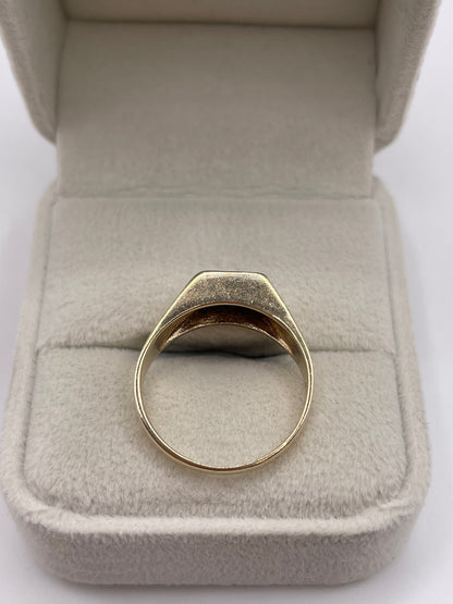 9ct gold diamond cluster ring