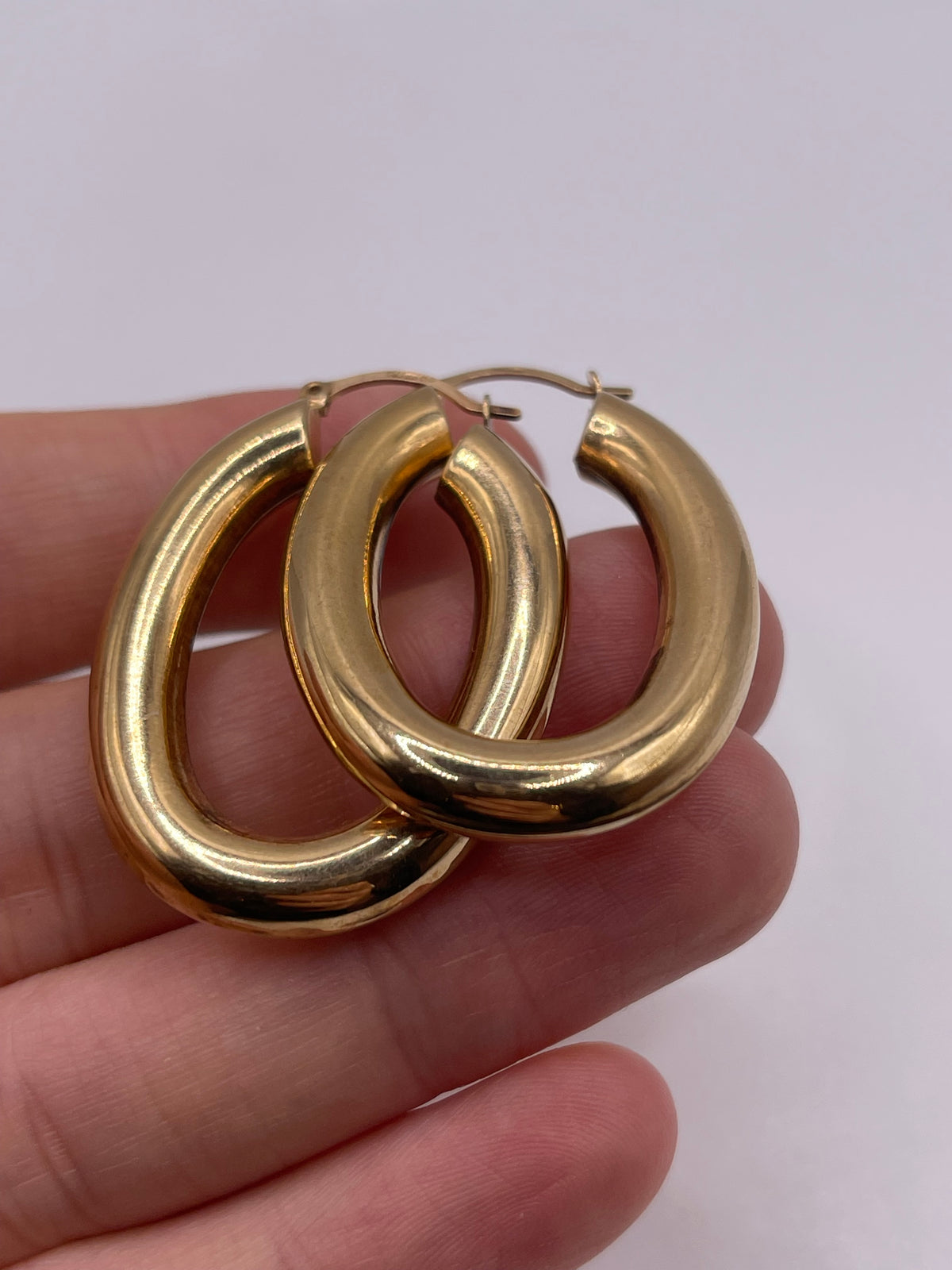 9ct gold Creole earrings