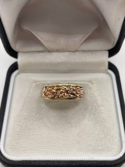 Clogau 9ct gold diamond ring