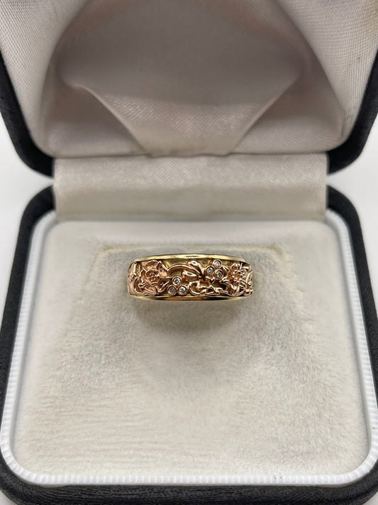 Clogau 9ct gold diamond ring