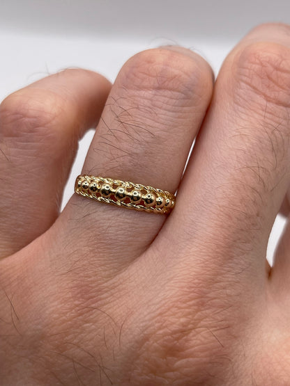 9ct gold keepers ring