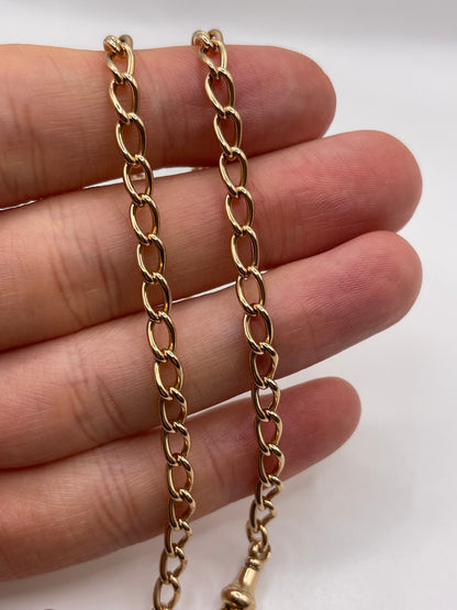 Antique 15ct rose gold chain 655