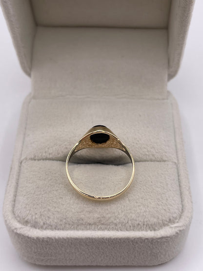 9ct gold onyx signet ring