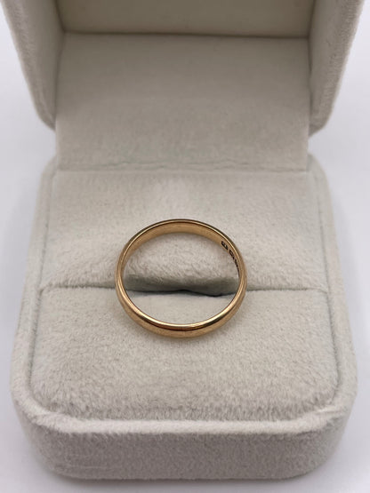 9ct rose gold band