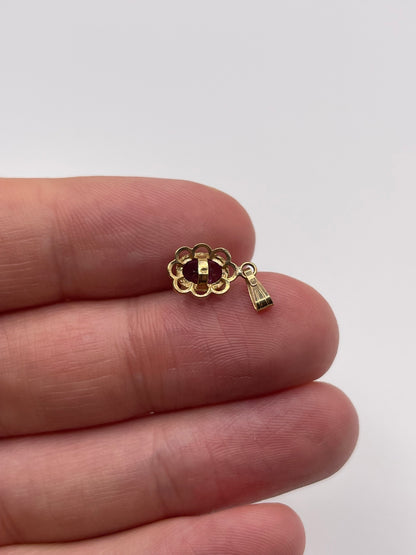 9ct gold amethyst pendant