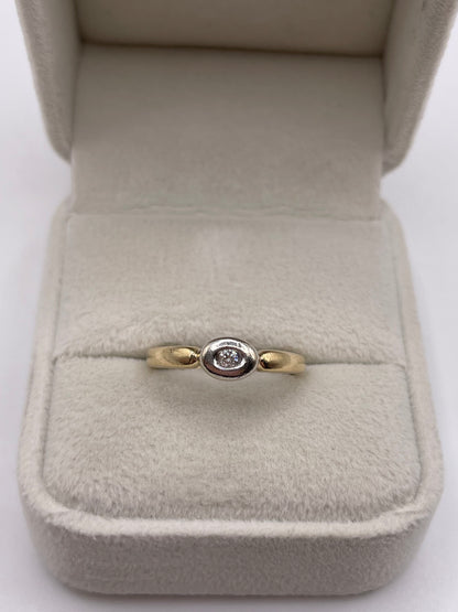 9ct gold diamond ring