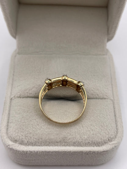 9ct gold diamond ring