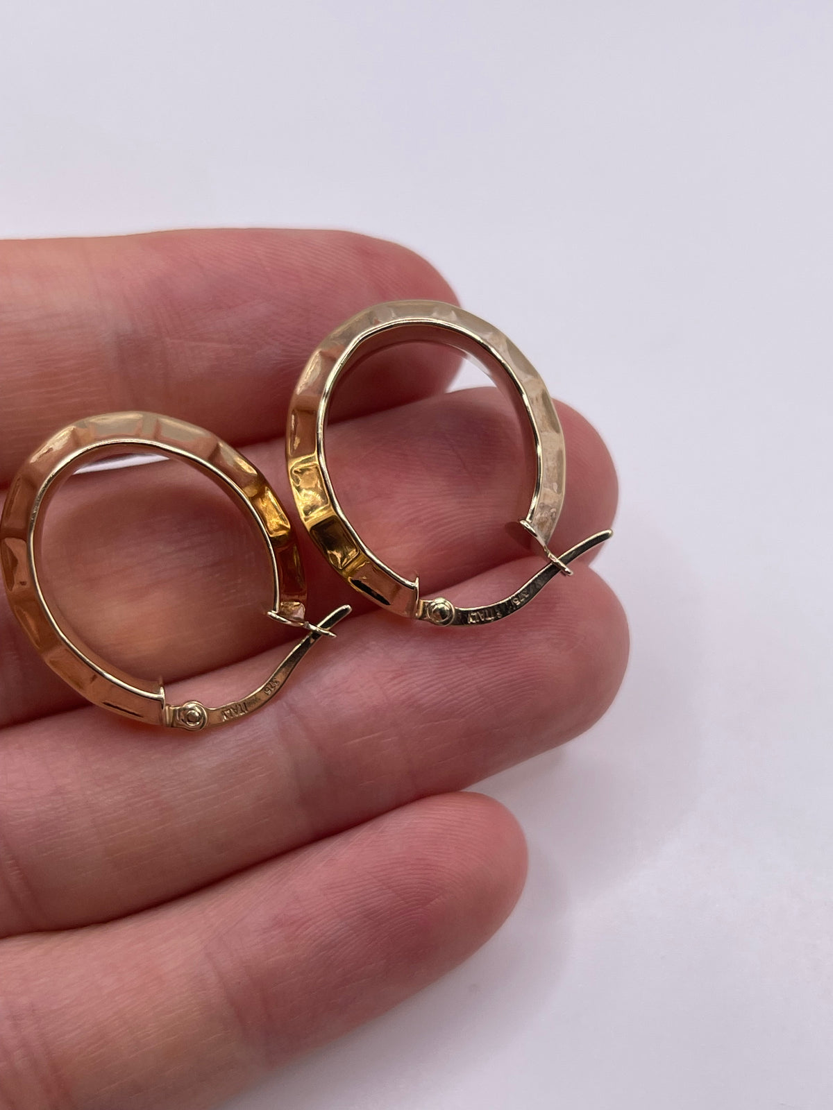 9ct gold Creole earrings