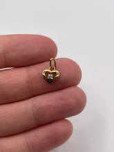 Load image into Gallery viewer, 9ct gold diamond heart pendant
