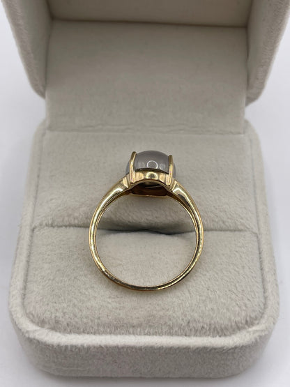 9ct gold stone set ring
