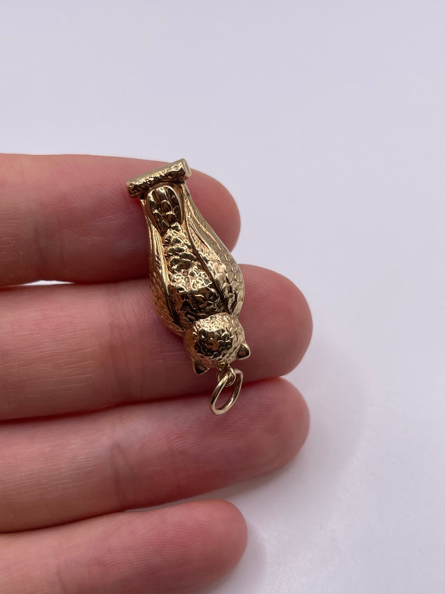 9ct gold owl charm