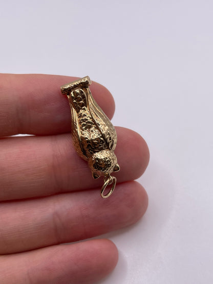 9ct gold owl charm