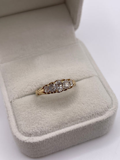 Antique 18ct gold diamond ring