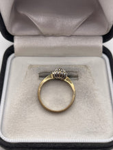 Load image into Gallery viewer, 9ct gold amethyst and diamond ring
