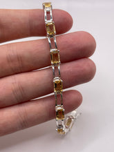 Load image into Gallery viewer, Silver citrine bracelet
