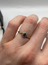 Load image into Gallery viewer, 9ct gold ruby and diamond ring
