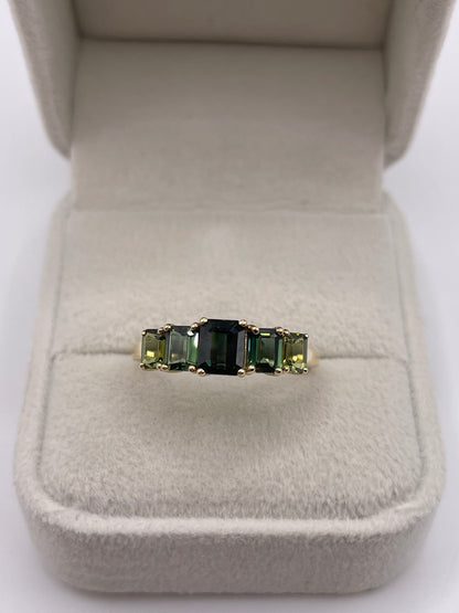 9ct gold tourmaline ring