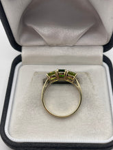 Load image into Gallery viewer, 9ct gold diopside and peridot ring
