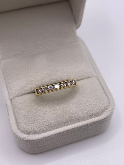 18ct gold 50 point diamond ring