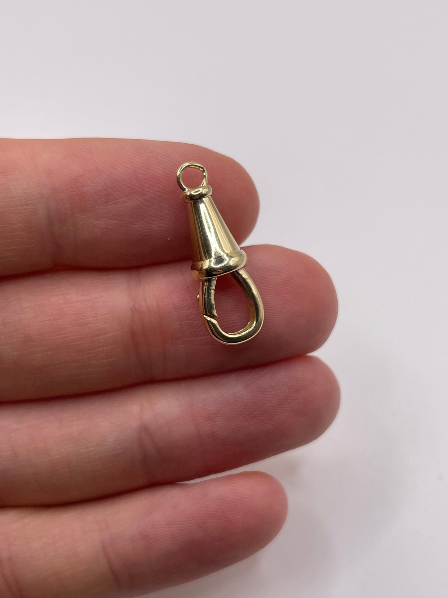 9ct gold 24mm dog clip