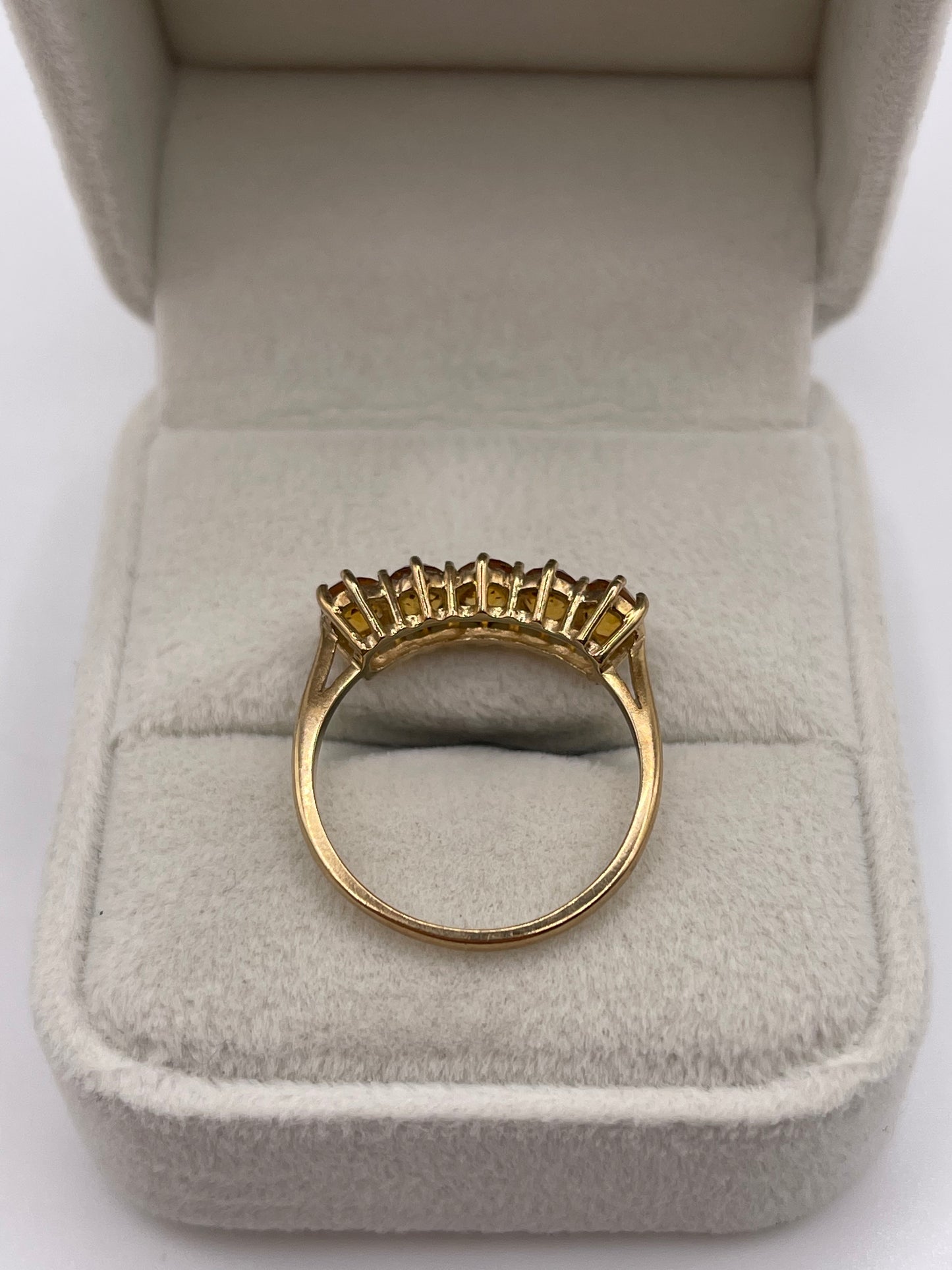 9ct gold citrine ring