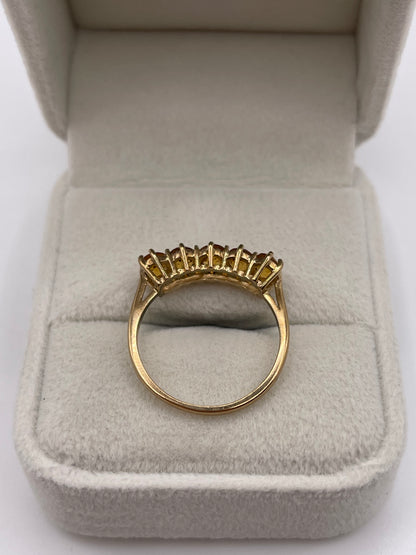 9ct gold citrine ring