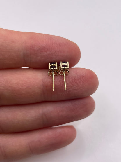 9ct gold tanzanite earrings