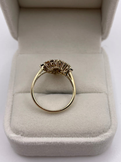 9ct gold multi gemstone ring
