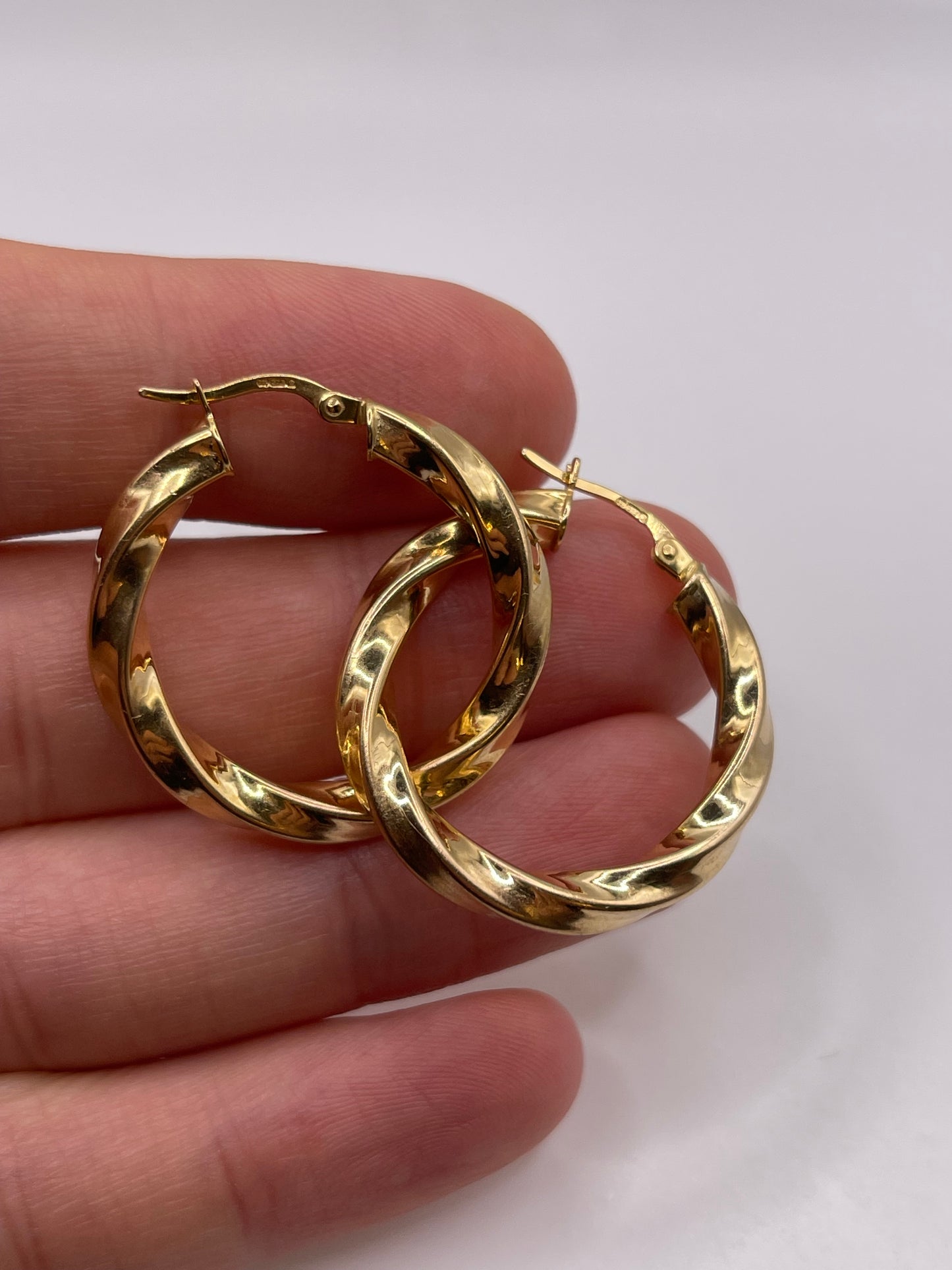 9ct gold Creole earrings